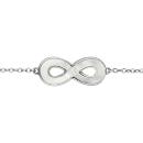 Bracelet Argent 925 et Nacre Motif Infini