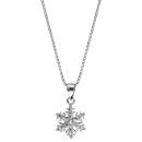 Collier Argent 925 Pendentif Petit Flocon de Neige