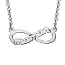 Collier Argent 925 Infini Découpe "Maman"