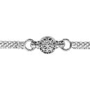 Bracelet Argent 925 Maille Milanaise Rond avec Zirconium