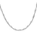 Collier Argent 925 Chaine Maille Vrillée 75 cm