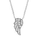 Collier Argent 925 Pendentif Aile d'Ange avec Zirconium Sertis