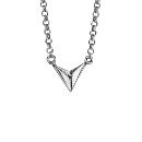 Collier Argent 925 Pendentif Etoile 3 Branches Eau, Terre, Air