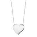 Collier Argent 925 Plaque Coeur à Graver