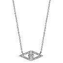 Collier Argent 925 Double Triangle avec Zirconium Sertis