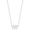 Collier Argent 925 Pendentif Motif Fille / Garçon