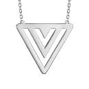 Collier Argent 925 Forme 3 Triangles