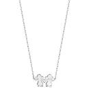 Collier Argent 925 Pendentif Motif Fille / Fille