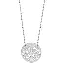 Collier Argent 925 Maille Boules Pendentif Arbre de Vie