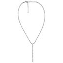 Collier Argent 925 Forme T Rivière Zirconium Blancs Sertis