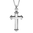 Collier Argent 925 Pendentif Religieux Croix