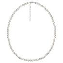 Collier Argent 925 avec Perles Swarovski Crème