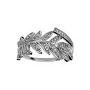 Bague Argent 925 Plume Zirconium Sertis