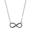 Collier Argent 925 Motif Infini Traitement Noir