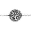 Bracelet Argent 925 Rond Givré Arbre de Vie