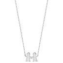 Collier Argent 925 Pendentif Motif Garçon / Garçon