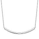 Collier Argent 925 Barre Bombée Lisse