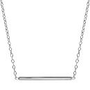 Collier Argent 925 Barrette Horizontal