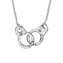 Collier Argent 925 Rhodié Menottes